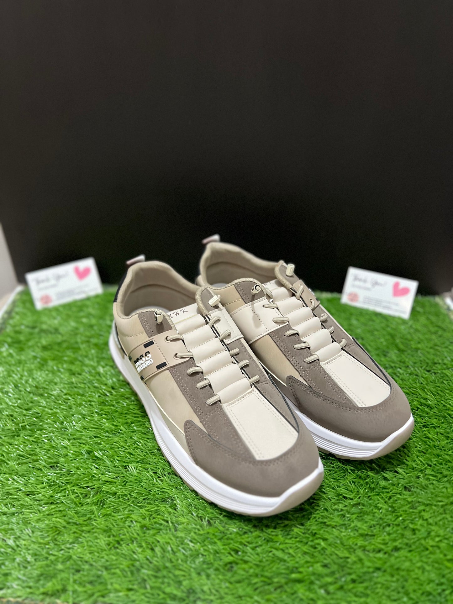 Sport Lifestyle 'Modern Earth' Casual Sneakers – Beige & Coffee Brown
