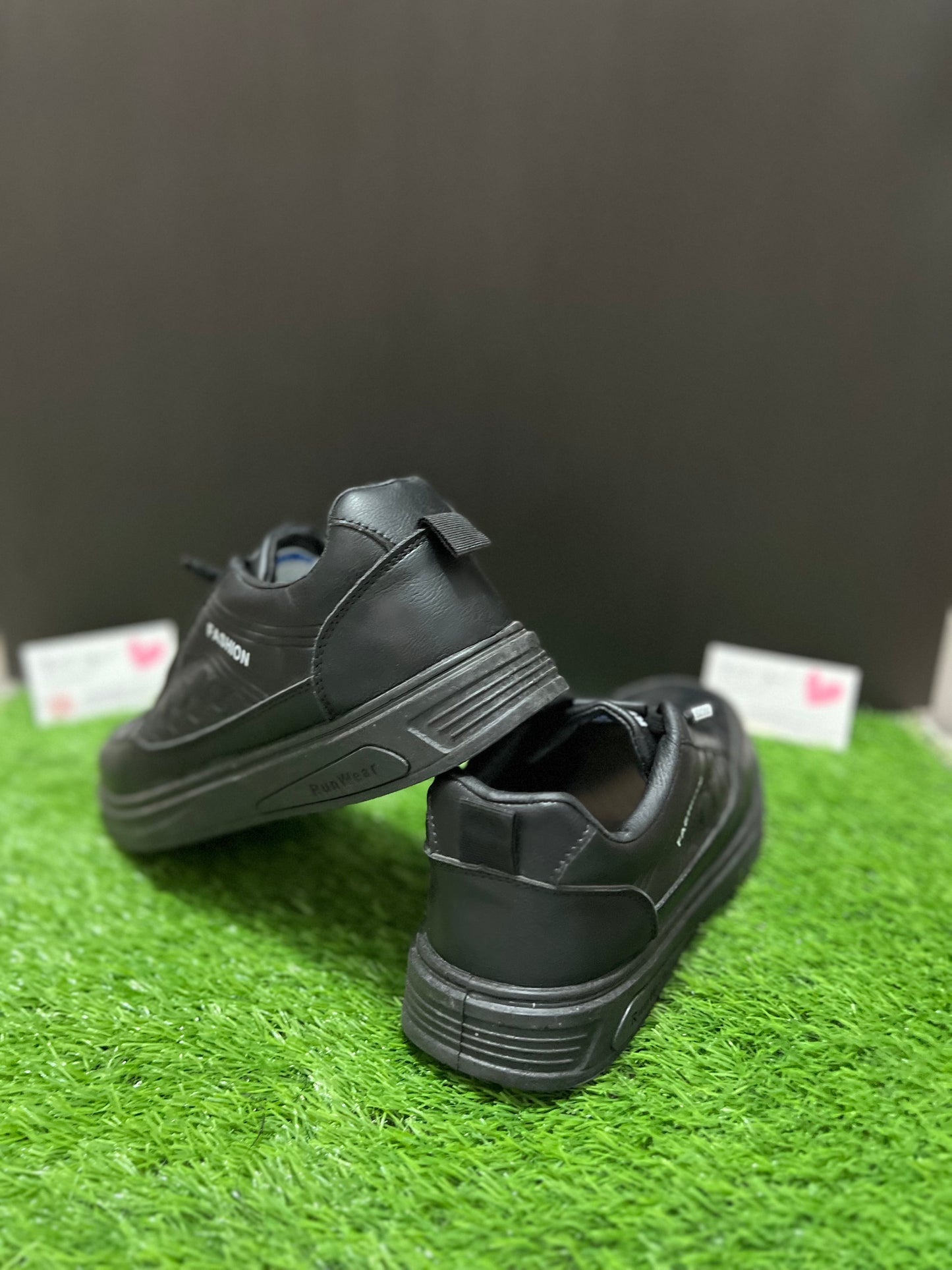 Run Wear 'Fashion' Casual Sneakers – Triple Black Slip-On