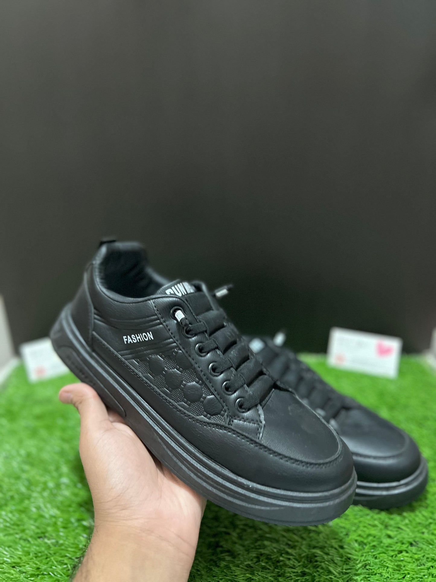 Run Wear 'Fashion' Casual Sneakers – Triple Black Slip-On